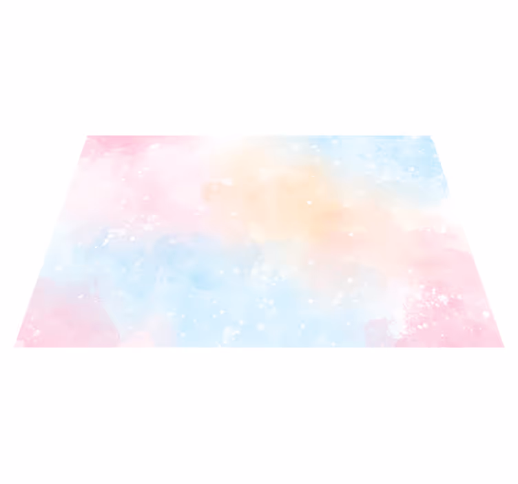 Abstract aquarelle teen vinyl rug - TenStickers