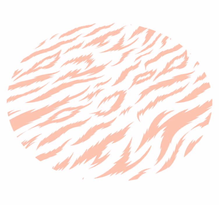 Tiger Stripe Motif animal print rug - TenStickers