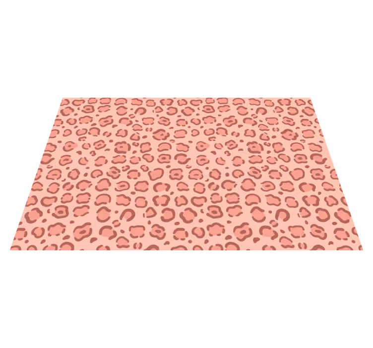 Leopard Dots animal print rug - TenStickers