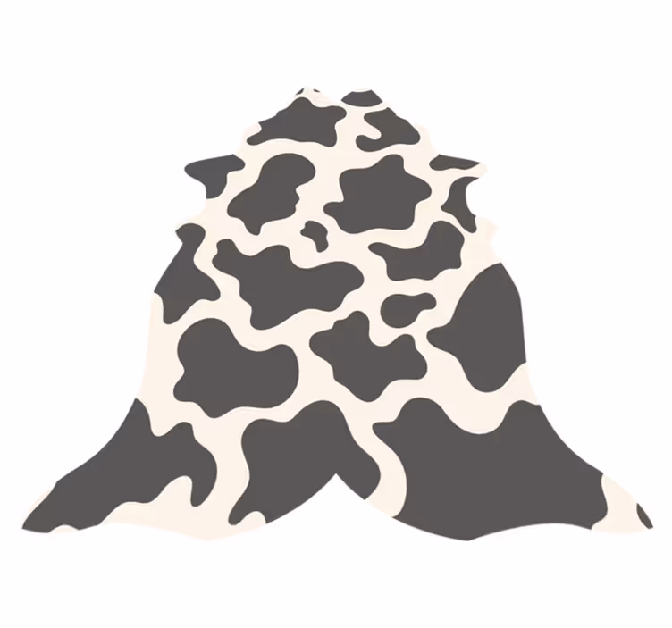 Cowhide Concept animal print rug - TenStickers