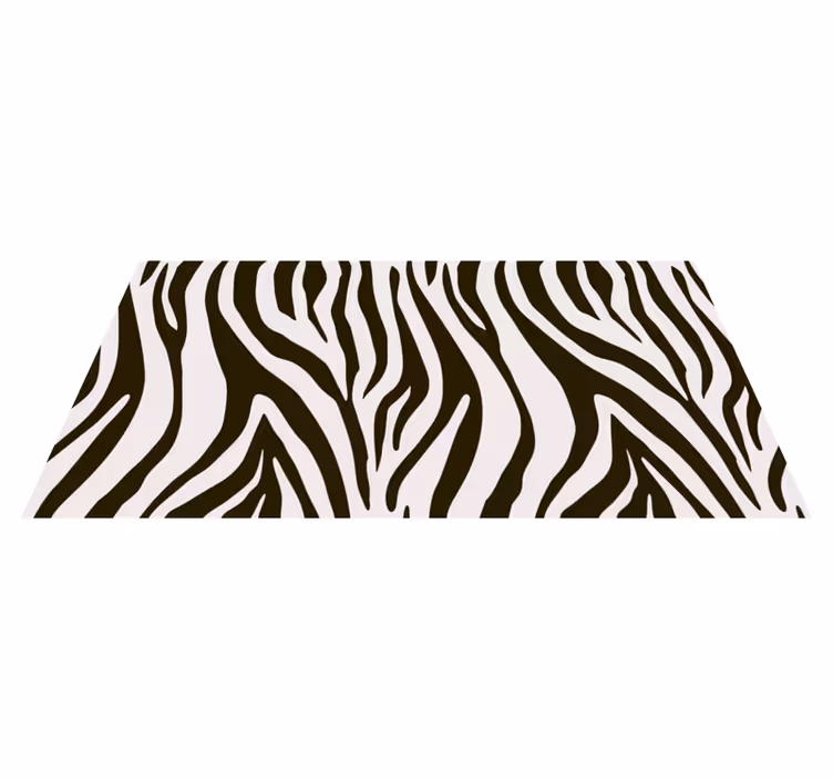 Zebra Stripes Motif animal print rug - TenStickers