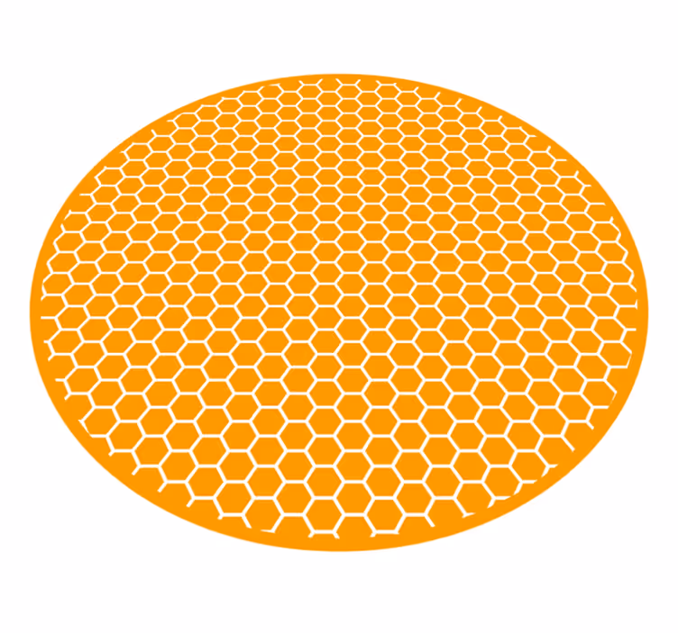 Honeycomb Motif texture rug - TenStickers
