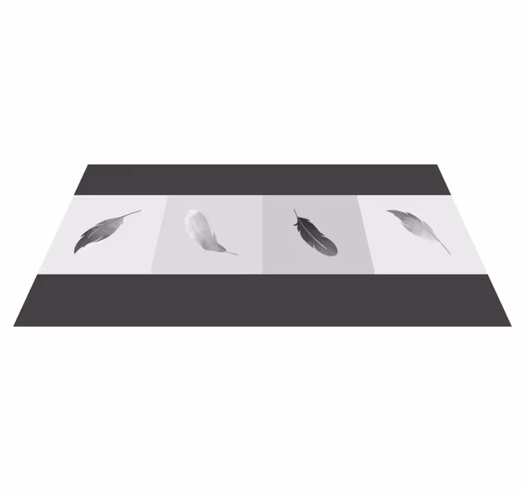 Feather minimalism animal mat - TenStickers