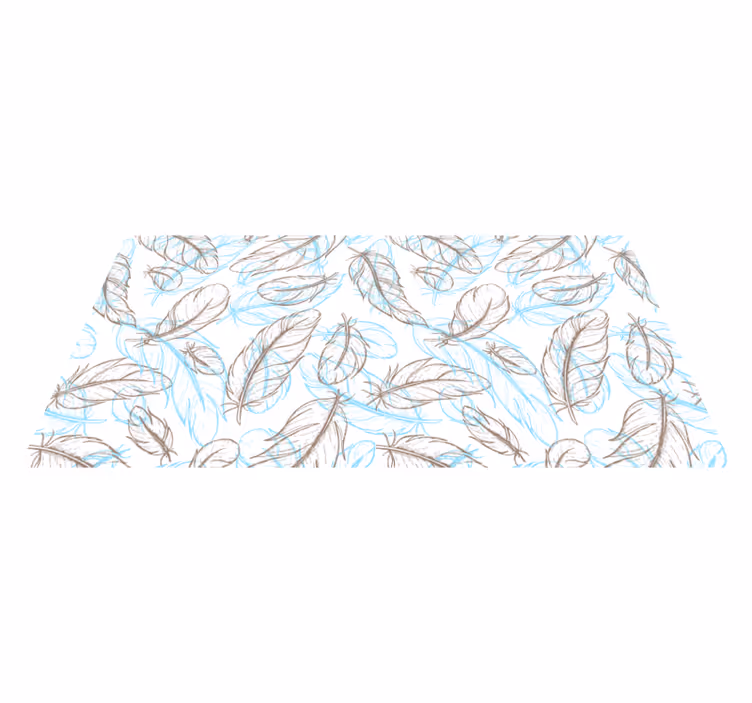 Nature Inspired Leaves entrance hall rug - TenStickers
