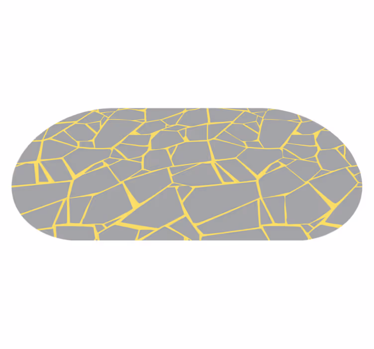 Cracked Grey Structure bathroom mat - TenStickers