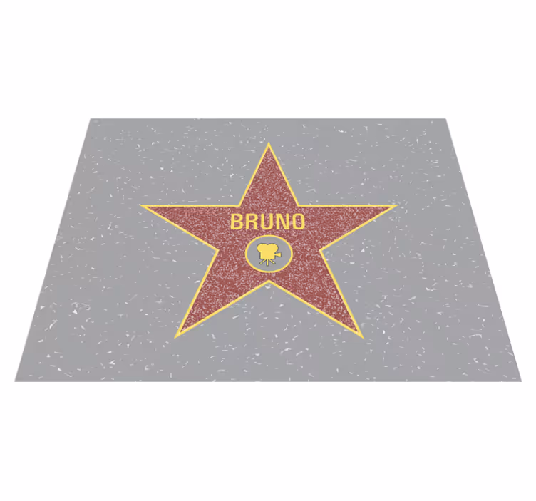 Star Recognition custom floor mat - TenStickers
