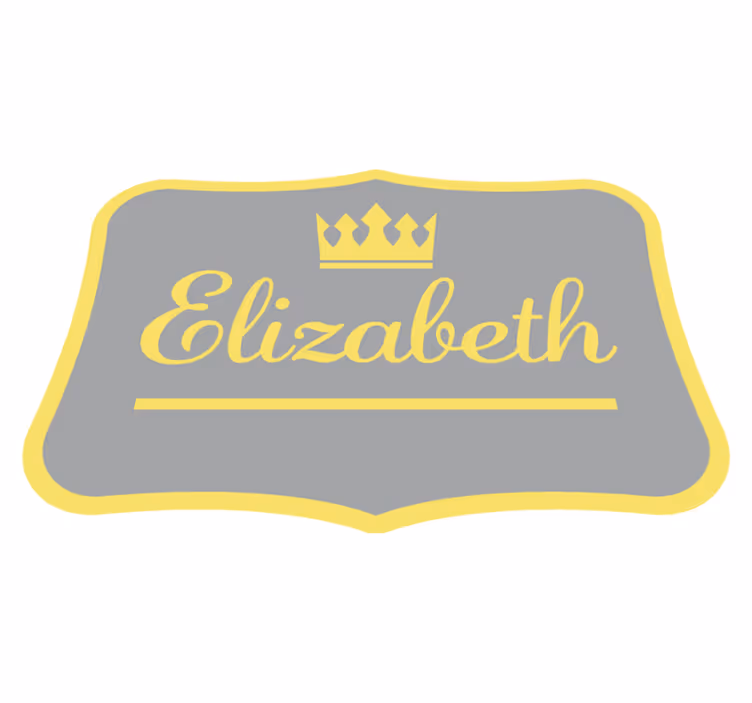 Personalised royal crown entrance hall rug - TenStickers