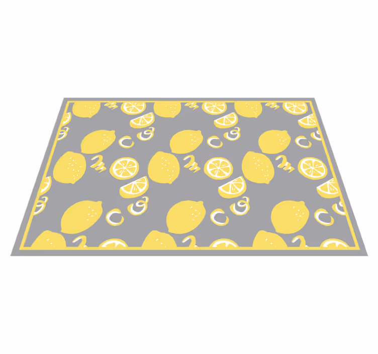 Citrus fruit motif kitchen mat - TenStickers
