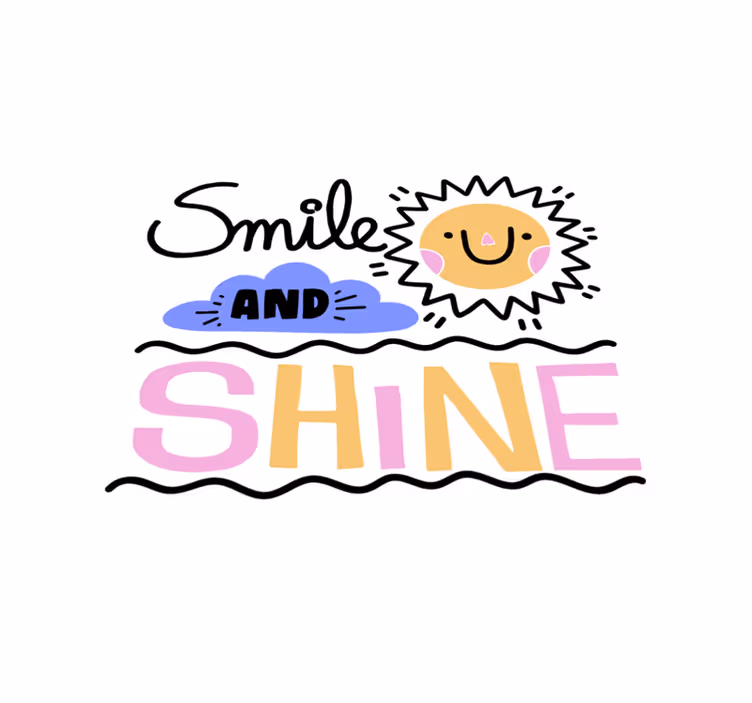 Smile and shine custom rug - TenStickers