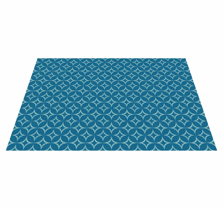 CIRCULAR PATTERN MAT geometric rug - TenStickers