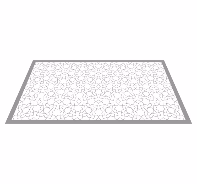 Mosaic rug with elegant geometric patterns - TenStickers