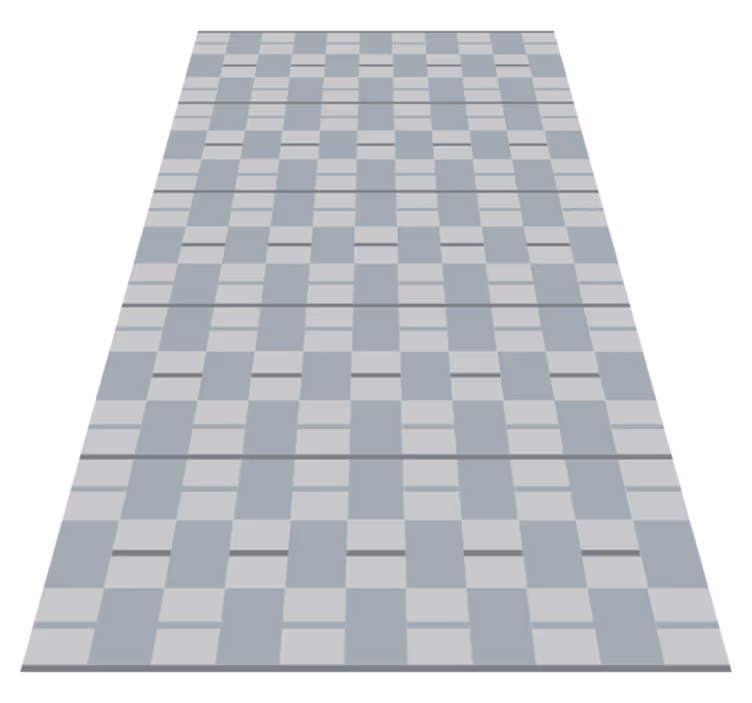 Gray patterned squares living room rug - TenStickers