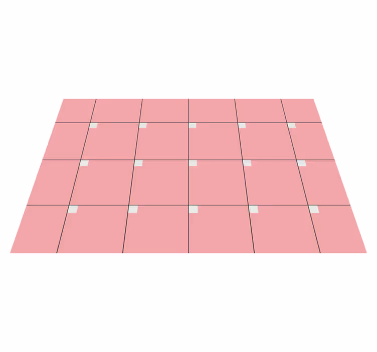 Pink squares living room rug - TenStickers