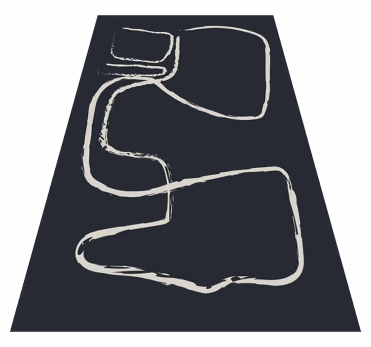 Abstract Line Patterns minimalistic rug - TenStickers