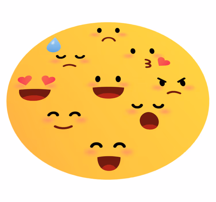 Emojis collage teenage bedroom rug - TenStickers