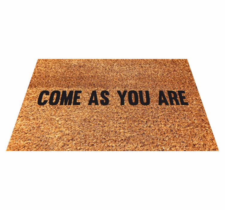 Come as you are custom rug - TenStickers