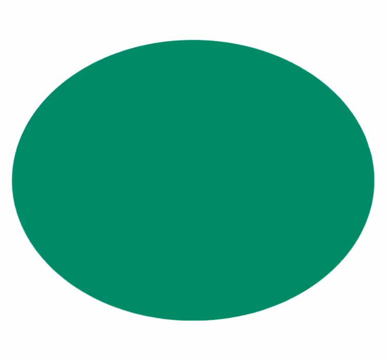 Vibrant Green circular rug - TenStickers