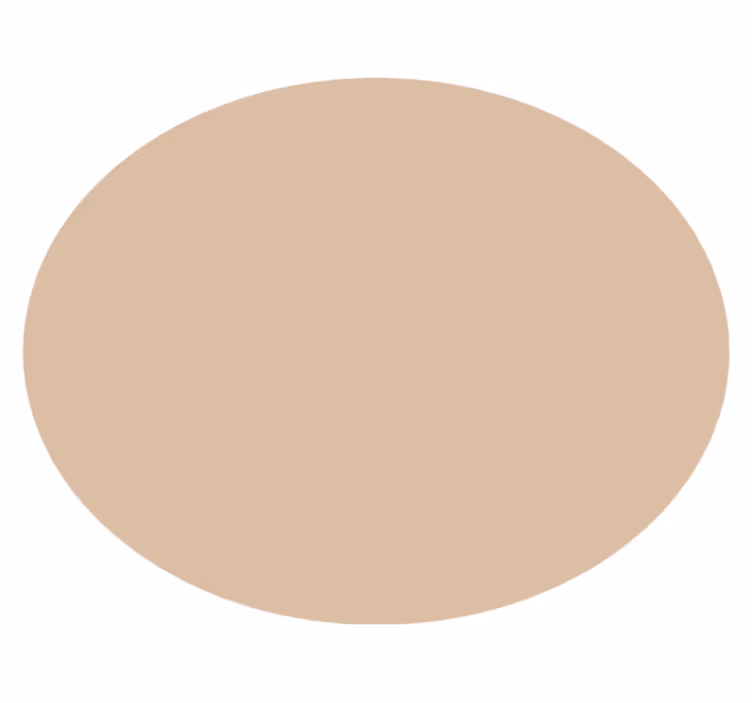 Soft Beige Hue circular rug - TenStickers