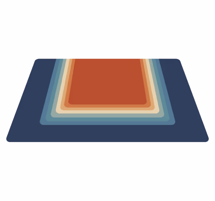 70s pop retro palette vintage rug - TenStickers
