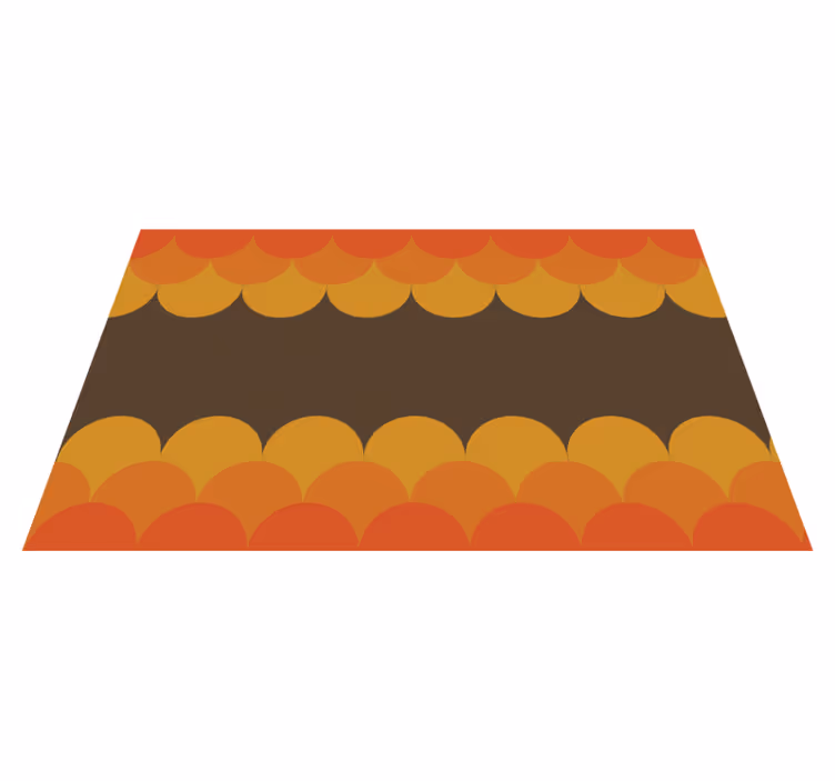 Retro wavy stripes vintage rug - TenStickers