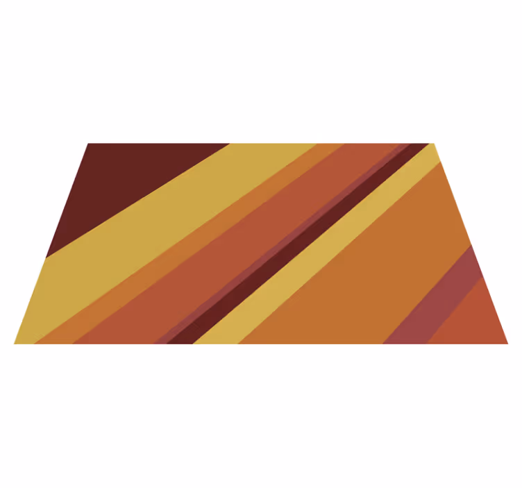 Warm retro stripes vintage rug - TenStickers