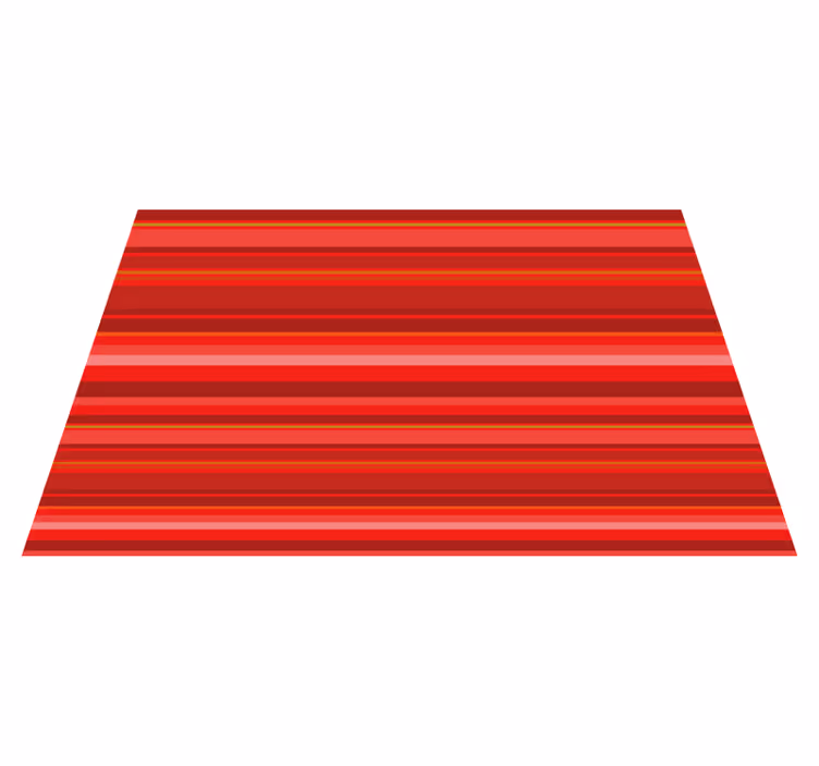 Vibrant red pattern stripes rug - TenStickers