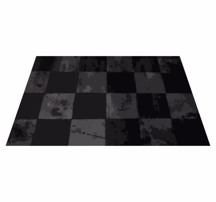 Checkered Layout tile carpet - TenStickers