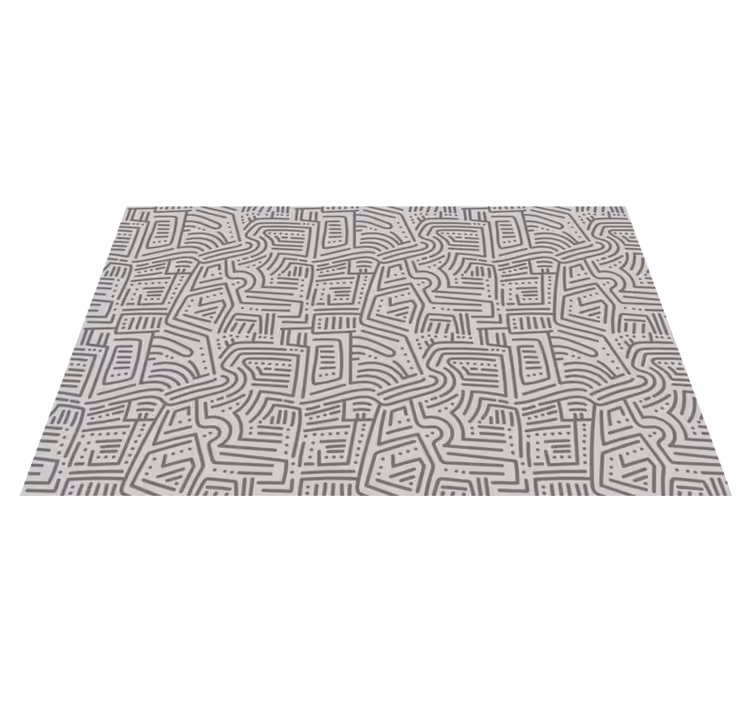 Abstract Linear Shapes modern rug - TenStickers