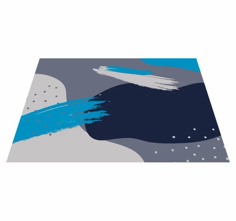 Abstract Splash Pattern modern rug - TenStickers