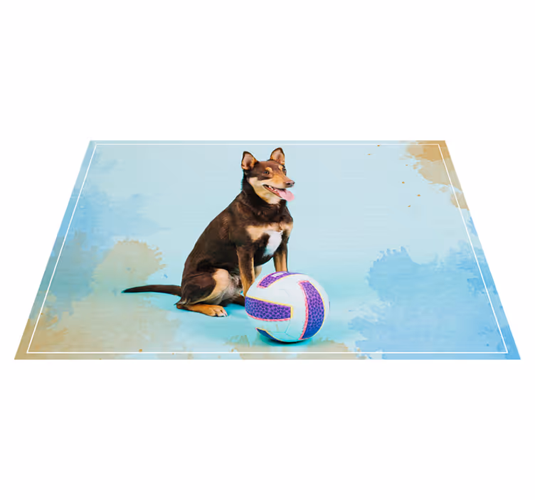 Playful Canine Companion animal mat - TenStickers