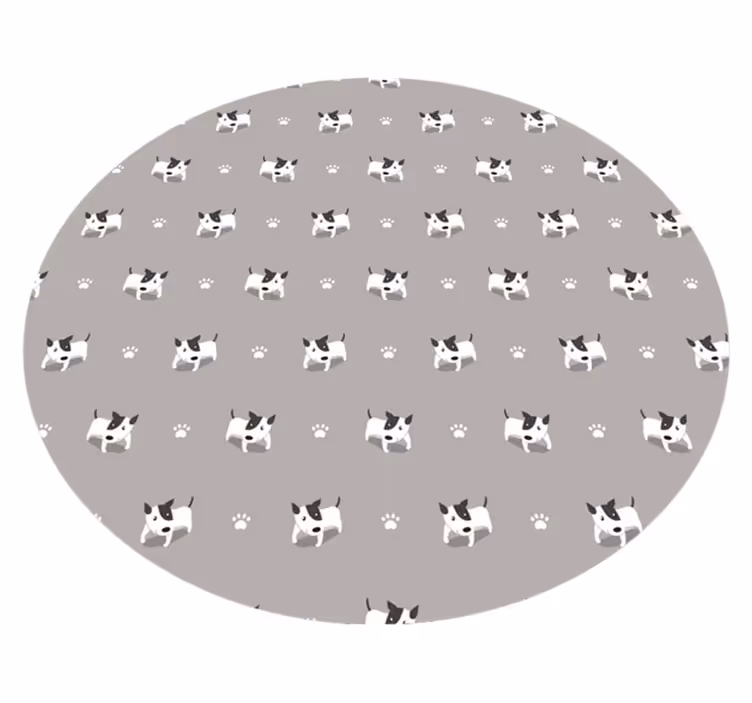 Cute puppy pattern animal mat - TenStickers