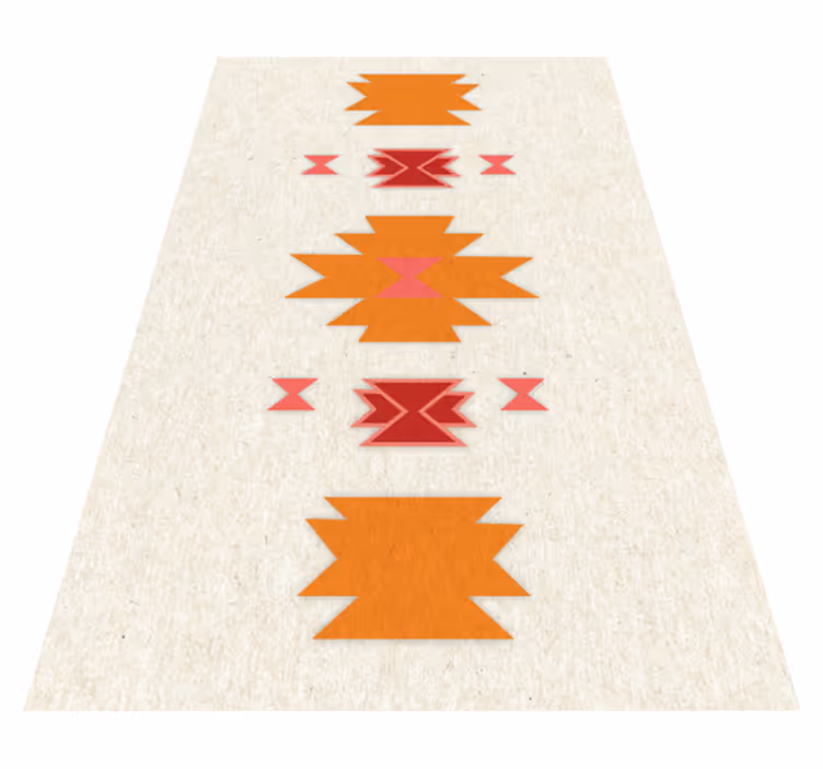 Tribal simple motif ethnic rug - TenStickers