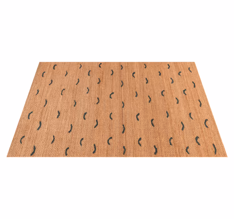 Jute beige imitation animal print rug - TenStickers