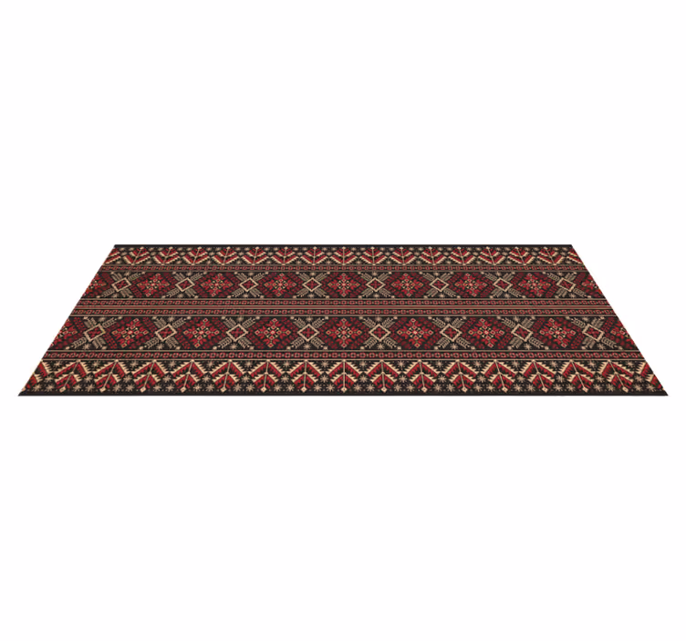 Winter geometric elements ethnic rug - TenStickers