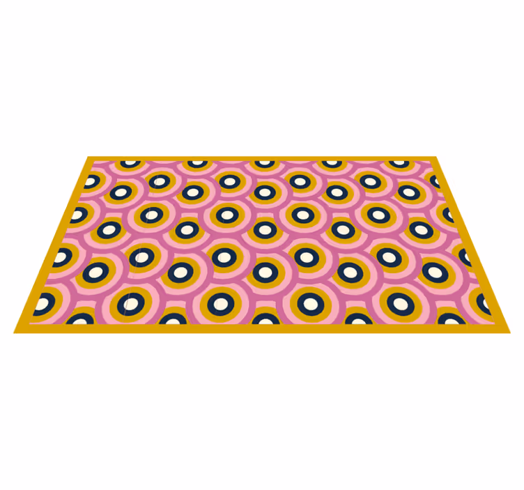 Circular Color Fusion geometric rug - TenStickers