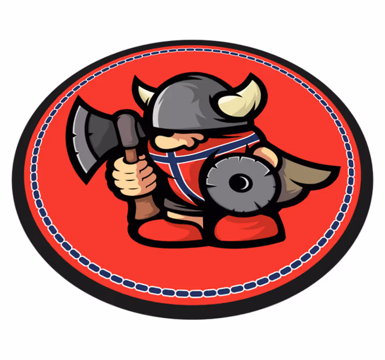 Viking Warrior Emblem kids rug - TenStickers