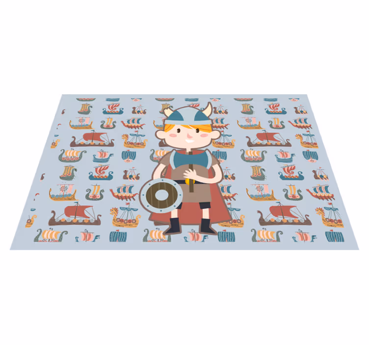 Viking adventures kids carpet - TenStickers