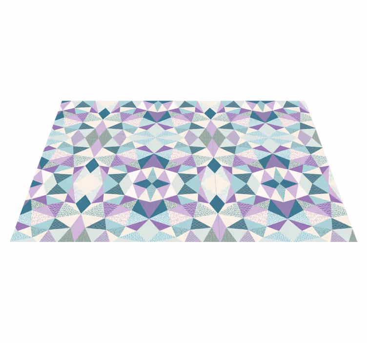 Colorful Geometry geometric rug - TenStickers
