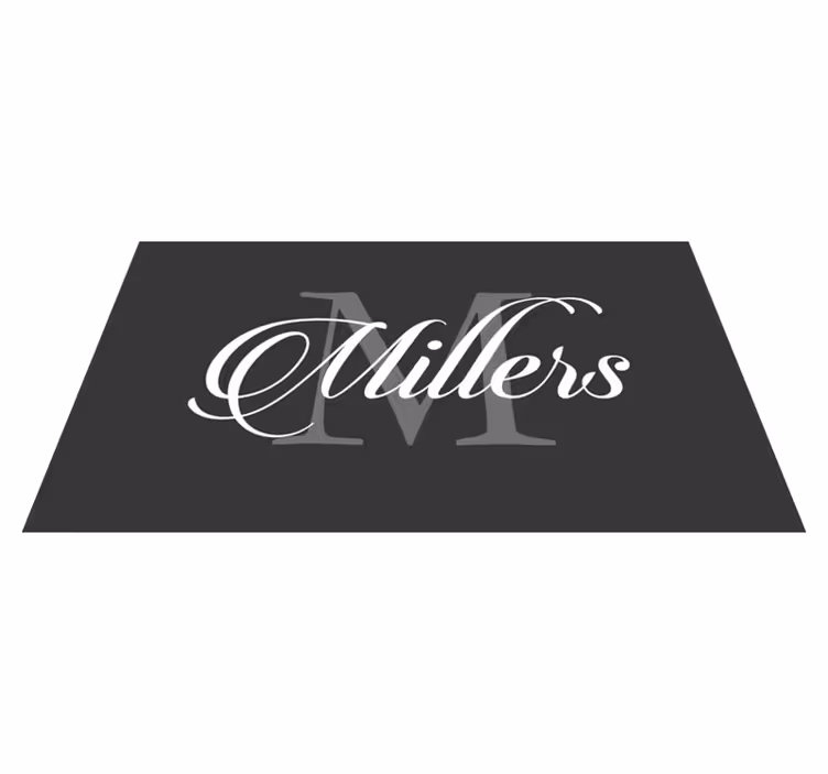 Elegant custom and initial bedroom carpet - TenStickers