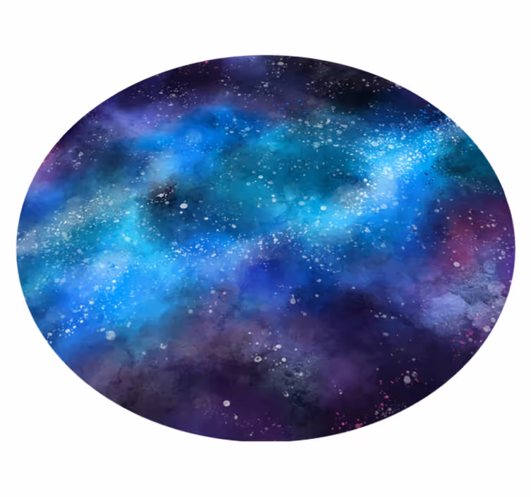 Galaxy Inspired Oasis star rug - TenStickers
