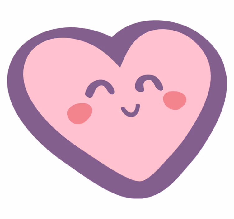 Happy Heart Shape kids carpet - TenStickers