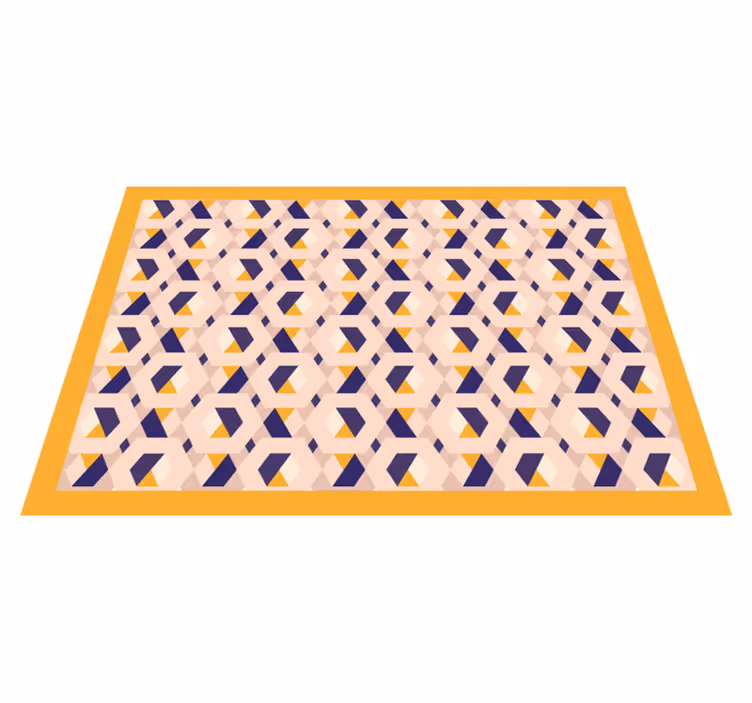 Kitchen hexagon shades nordic vinyl rug - TenStickers