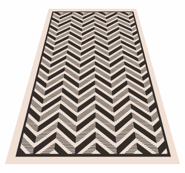 Classic chevron motif geometric rug - TenStickers