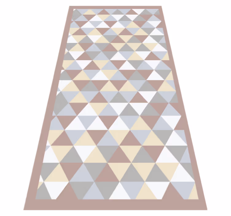 Triangular Color Palette geometric rug - TenStickers