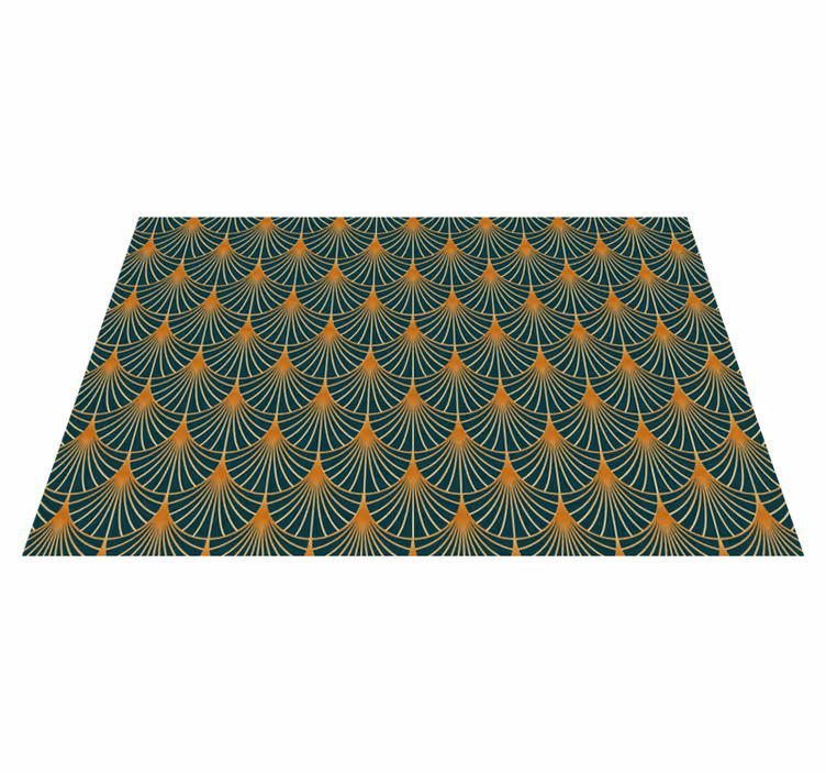 Vintage rug with green arches - TenStickers