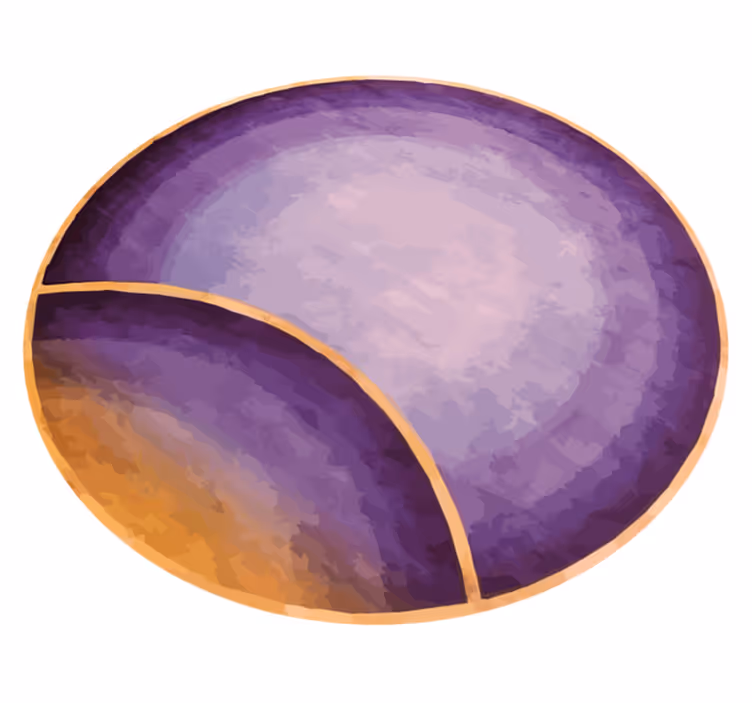 Purple rug with gradient orbs design - TenStickers