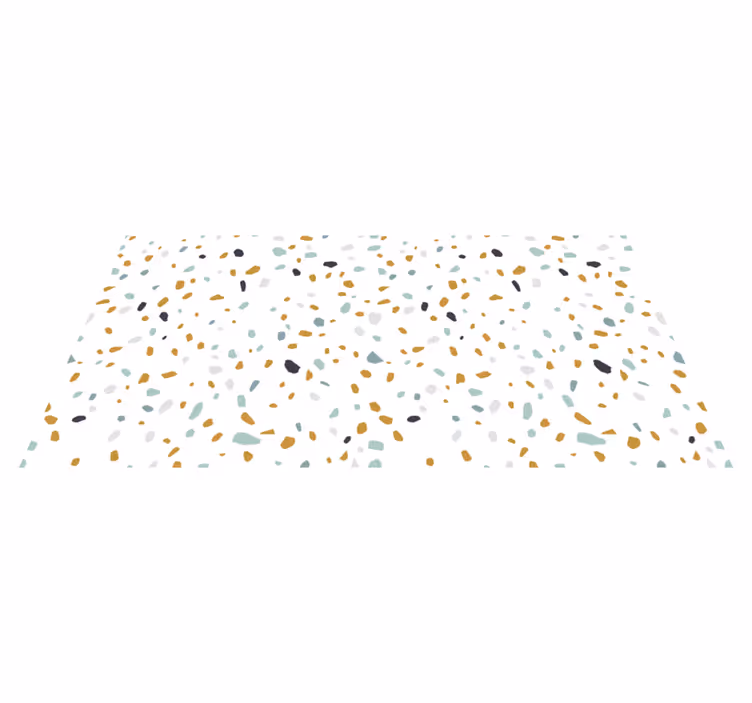 Nordic style terrazzo texture vinyl rug - TenStickers