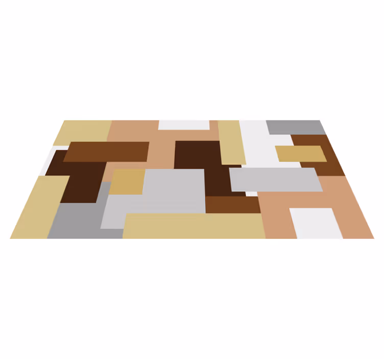 Abstract Geometric Motifs modern rug - TenStickers