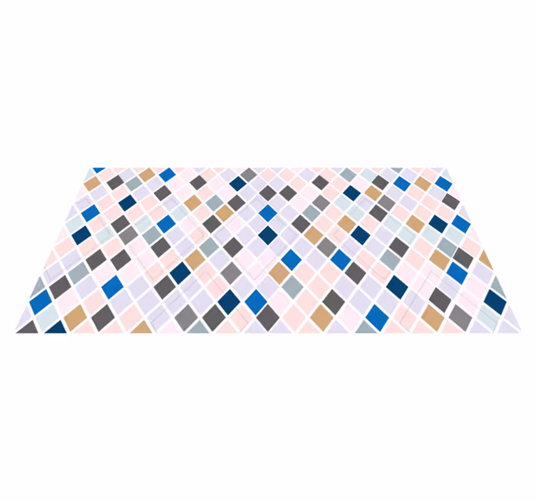 Diamond pattern tile carpet - TenStickers
