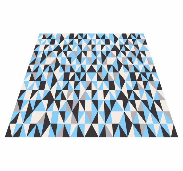 Geometric rug with triangular pattern - TenStickers